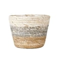 thumbnail image 2 of Flower Pot Yard Potted Flowers Rattan Flower Desktop Soil Cultivation Handmade Rattan Durable Eco-Friendly Built-In Soil System Indoor Outdoor Home Office Garden Decor, 2 of 6