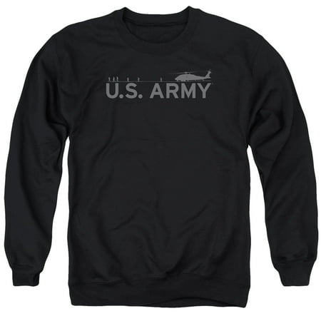 - Army U.S. Helicopter & Soldiers Horizon Shadow Adult Crewneck Sweatshirt