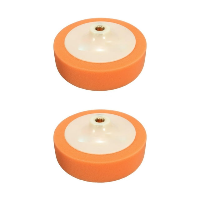 2Pcs 150mm Car Polishing Head Buffing Mop Pad Sponge for M14 Thread,2 x Polishing Head Pad,Random Color