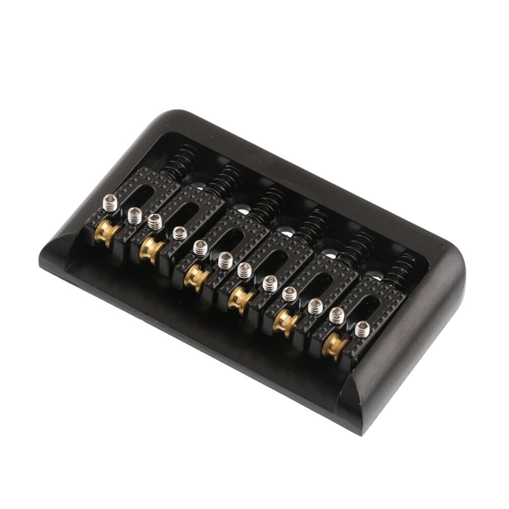 6 String Fixed Hardtail Electric Guitar Bridge Hardtail Roller Saddle Bridge TAPDRA Spare Part