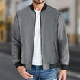 thumbnail image 5 of Futezty Men Lightweight Bomber Jacket Casual Windbreaker Flight Coat Zip Up Textured Jacket with Pocket, 5 of 5