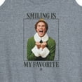 thumbnail image 3 of ELF - Christmas Smile - Women's Racerback Tank Top, 3 of 5
