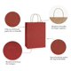 thumbnail image 3 of Bolsas de regalo de papel kraft BagDream, 25 x 13 x 33 cm, color rojo, 50 unidades, 3 of 5
