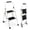White PU, variant on 12.5FT Telescopic Ladder Aluminum Ladder with Non-Slip Feet and Stable Hook, Slow Down Safety Function With Stabilizer Portable Extension Ladder for Household and Outdoor Working, 330lb Capacity Blac