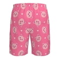 thumbnail image 6 of Naloa Cartoon Pigs and Hearts Men's Beach Shorts, Surfing shorts, Swim trunks, Quick Dry Swim Trunks for Surfing Beach Fun - Small, 6 of 9