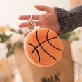 thumbnail image 5 of Llavero con colgante de peluche simulado de 10 cm, pelota de peluche divertida, voleibol, fútbol, rugby, béisbol, tenis, billar, baloncesto, 5 of 5