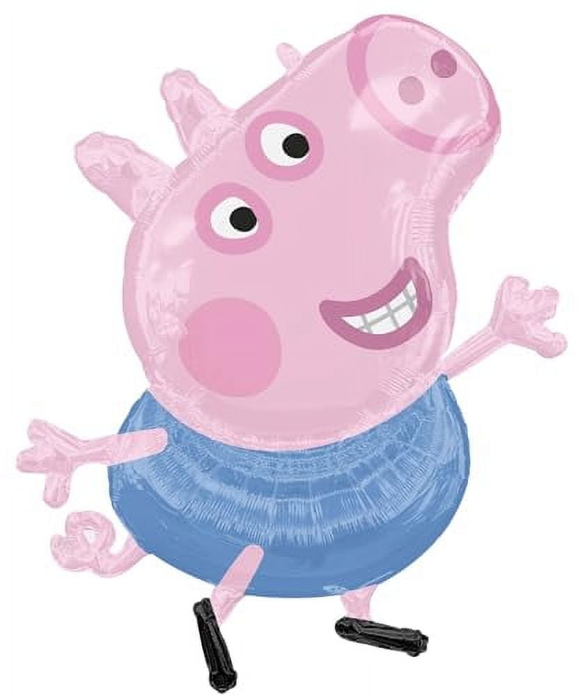 Anagram Peppa Pig and George 3rd Birthday Party Supplies Foil Balloon Bouquet Decorations