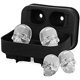 thumbnail image 2 of FLZONE 4 Gitter 3D Totenkopf Silikon Eiswürfelform, lustiger Eisschädel para whisky, cócteles, Likör y Saft Getränke mit Mini-Trichter Ormromra LKX-1079, 2 of 8