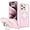 Pink, variant on Designed for iPhone 15 Pro Max Case with Magnetic Invisible O-Ring Stand Leather Business Phone Cases for iPhone 15 Pro Max 6.7" Compatible with Mag-Safe [Military Grade Protection],Blue