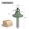 thumbnail image 3 of Precision Carbide Tipped Router Bit Chamfering 8-shank Fillet Cutter for Fine Processing Industrial Accessory Bit, 3 of 3