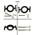 thumbnail image 5 of ABCISI 04-3817 Toilet Tank to Bowl Bolt Set, Fit for Eljer Toilet and Most Flush Valve Opening Toilet, Toilet Tanks Kit with Gasket and Solid Brass Kits, 5 of 6
