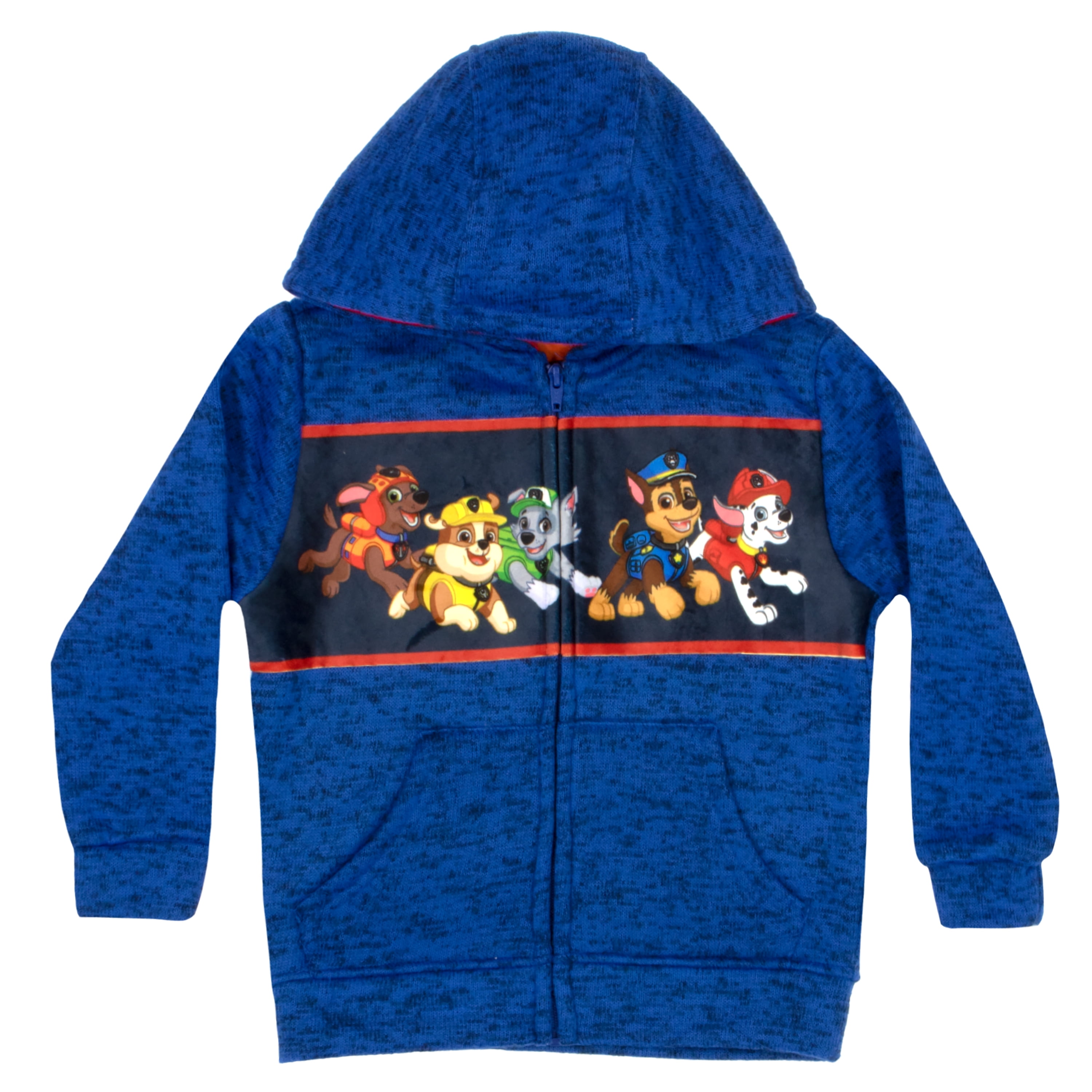 PAW Patrol 3-piece Toddler Boy Christmas Hooded Sweatshirt and Allover Pants Set with Face Mask