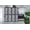Black, variant on Legacy Decor 3 Panel Room Divider with Mosaic Cuts White Color