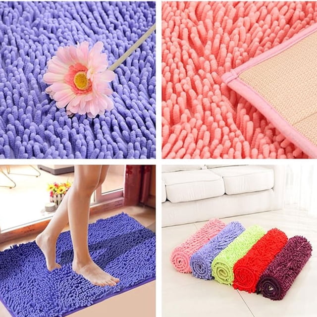 mmirethe Bathroom Carpet Wide Application Soft And Breathable Made With Polyester For Skin Friendly Machine pink