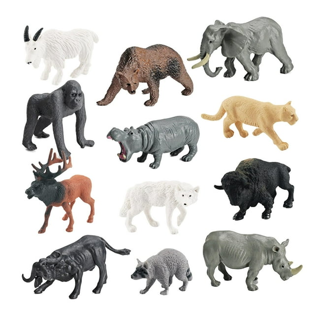 Juego de Figuras de Animales de vida silvestre Hugo Estilo D