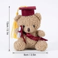 thumbnail image 3 of 24 Pcs 2026 Mini Graduation Bears Bulk Small Graduation Stuffed Animals 5‘' Tiny Plush Bear with Diploma DIY Present Class of 2026 Prom Party Decor Congratulation Gifts, 3 of 8