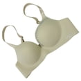 thumbnail image 4 of Sujetador sin costuras para mujer, ropa interior inalámbrica con letras, copa fina, sujetador Hacer subir para niñas, beige, 34 / 75AB Jumpingount AP001148-06B, 4 of 7