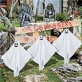 thumbnail image 6 of 3PCS Halloween Yard Stakes Light-Up Ghost Set 20in Halloween Outdoor Decoration, Ghost with LED Lights Ghost for Party Yard Decor Prop, 6 of 6