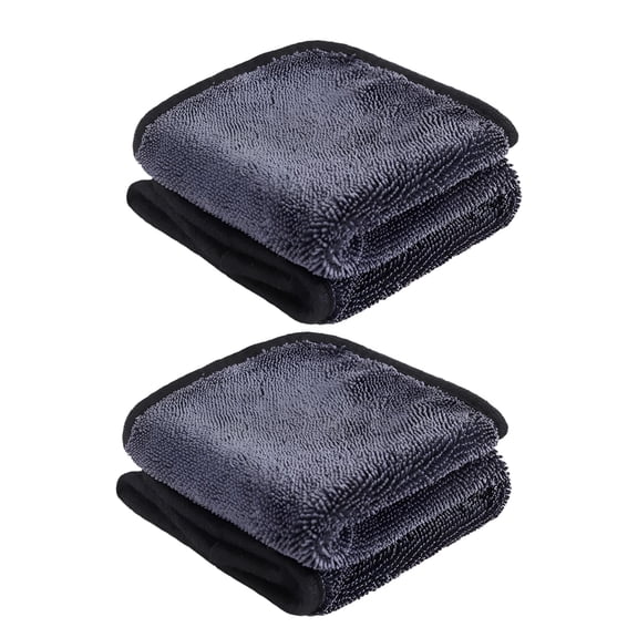 ARLAJO 2Pc Shiny Wipes Cleaning Cloths, Bath Drying Towels, Shower Doors Drying Towels, Streak Free Glass Window Car Mirror Super Absorbent Microfiber Cleaning Cloths