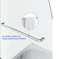 thumbnail image 5 of Sunny Shower 34" W x 58" H Frameless Hinged Tub Door in Chrome Finish, 5 of 8