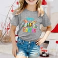 thumbnail image 2 of MIASHUI Tee-Shirt à Manches Courtes pour Filles, Col Rond, Décontracté, Gris, 3-4 Ans, 2 of 4