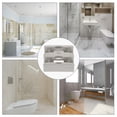 thumbnail image 4 of Phenofice Sliding Shower Door Bottom Guide 2Pcs Grey PP Rectangular Design for Bathroom Use Home Improvement Accessories, 4 of 6
