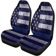 thumbnail image 1 of RYLABLUE Set of 2 Car Seat Covers An Aged Textured Law Enforcement Support Flag A Thin Blue Line Universal Auto Front Seats Protector Fits for Car,SUV Sedan,Truck, 1 of 5