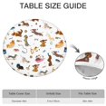 thumbnail image 6 of Cartoon Dachshund Round Fitted Tablecloth with Elastic Edge,Dining Table Cover Waterproof,Outdoor Round Tablecloth for Camping,Dining,Indoor and Outdoor, 6 of 7