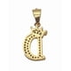 thumbnail image 4 of Cadena y dije de brillos con corona de oro laminado letra D, 4 of 8
