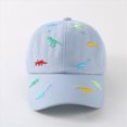 thumbnail image 2 of Gibobby Toddler Baseball Cap Dinosaur Pattern Adjustable Breathable Sun Hat for Kids Boys Girls 12 18 Months 1-4T Infant Summer Outdoor Play Cap by Age(One Size,Blue), 2 of 4