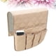 thumbnail image 2 of Bolsa de almacenamiento de tela de fieltro para mesita de noche, sofá, organizador colgante para dormitorio, coche, barandillas de cama (beige), 2 of 5