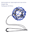 thumbnail image 2 of Blue Football Ball Net Bag, Bold Encryption + Elastic Rope, Football Training Bag, Portable Ball Bag, 2 of 6