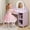 Purple-with makeup accessories, variant on Kids Vanity Table and Stool Set,MDF Dressing Table with Adjustable Lighted Mirror and Drawers,Princess Girls Vanity Set for Toddler's Bedroom and Playroom Decor,White