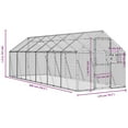 thumbnail image 5 of vidaXL Aviary Outdoor Lockable Large Parrot Budgie Cage Bird House Aluminum, 5 of 90