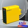 thumbnail image 2 of 65W 8 Ports USB Charger Quick Charge 3.0 Portable Wall Mobile Fast Charger Phone Adapter, 2 of 4