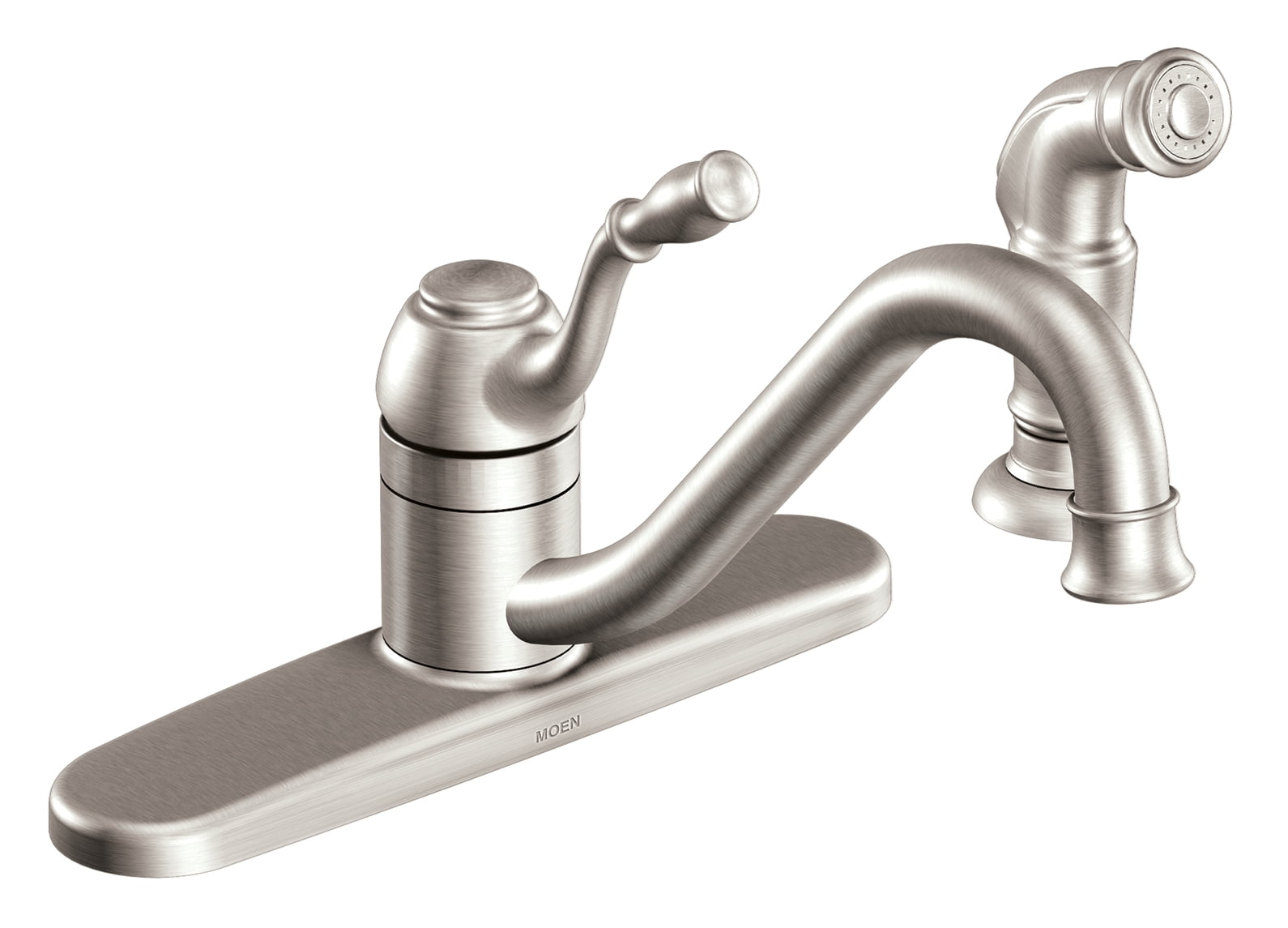 Moen Ca87009 Chrome 1 Handle Kitchen Faucet With Side Spray