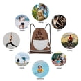 thumbnail image 4 of Ratiio Coffee Cafe Cup Print Drawstring Backpack Bag Sport Gym Sackpack Heavy Duty String Backpack for Men Women, 4 of 7