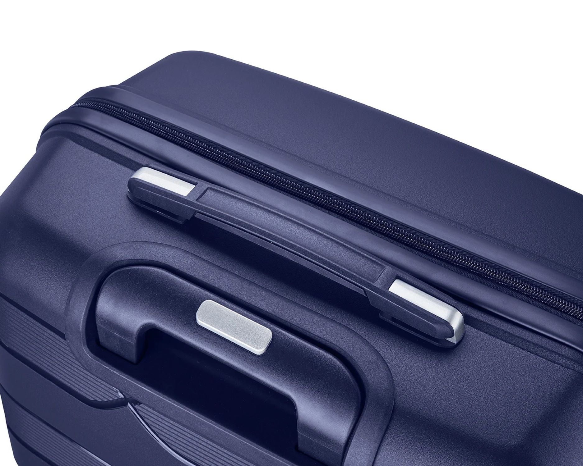 TRAVLR 100% PP break resistant lightweight expandable 20" carryon cabin luggage trolley Off White.