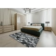 thumbnail image 4 of Ahgly Company Indoor Rectangle Patterned Dark Gray Novelty Area Rugs, 3' x 5', 4 of 6