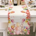 thumbnail image 2 of Dsscvnef Easter Bunny Egg Pattern Linen Print Kitchen Dining Room Insulated Decorative Placemat（H）, 2 of 7