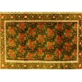 thumbnail image 1 of Ahgly Company Machine Washable Indoor Rectangle Persian Yellow Traditional Area Rugs, 5' x 8', 1 of 4