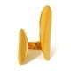 thumbnail image 1 of Anillo abierto geométrico irregular chapado en oro real de 14k, acero de titanio, anillo de borde ancho que no se decolora para mujer, 1 of 6