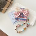 thumbnail image 6 of Pretty Case for Samsung Galaxy Z Flip 6 (2024),Cute Beautiful Bow Pattern Design Phone Protective Cover with Pearl Wrist Chain for Girls Women (with Chain), 6 of 12