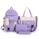 thumbnail image 1 of 4 Pcs Sets Kawaii Backpack For Student School Bag Teenager Girls Schoolbag Large Capacity Backpack Women Travel Rucksack Mochila, 1 of 1