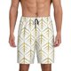 thumbnail image 1 of Fotbe White And Gold Geometry Pantalones Cortos de Pijama para Hombre, Ropa de Dormir, Pantalones de Pijama Cortos para Hombre-4X-Large, 1 of 6