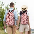 thumbnail image 4 of Yiaed Cute Ladybugs 1 Print Laptop Backpack Travel Canvas Backpack Vintage Aesthetic Backpack for School Knapsack Plain Backpack Backpack for School-Medium, 4 of 5