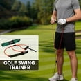 thumbnail image 4 of Generic Golf Swing Trainer Resistance Band 360 Degree Rotating Green Adjustable Rubber Ring, 4 of 7