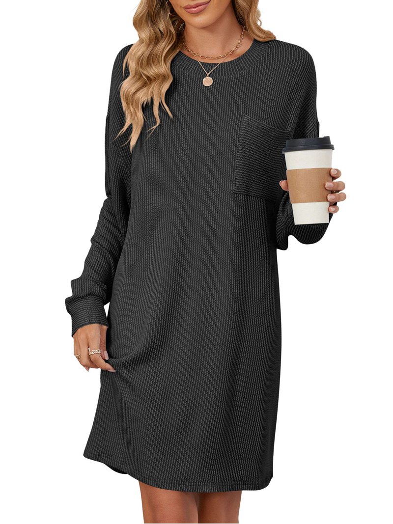 black flowy mini dress with sleeves Mini Dress Black Silvana Long Sleeve Wrap Mini Dress Size 2