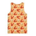 thumbnail image 5 of Telankuip Mens Tank Tops 2026 Summer Fashion Graphic Print Sleeveless Tee Lightweight Cooling Comfy Workout T-Shirts Beach Vacation Novelty Undershirts 6-Orange XXL, 5 of 8