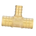 thumbnail image 3 of AMLESO Pex Fitting Adapter No Lead Pipe Fittings Tee Pex Brass Pex Pipe Fitting, 3 of 6